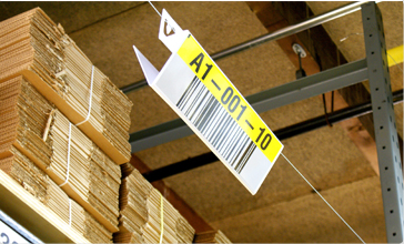 Hanging Placard barcode Location Label