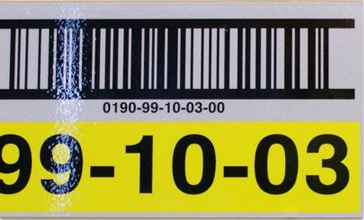 Retro-Reflective barcode Location Label