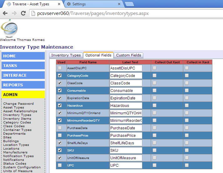 Traverse is ideal for a file tracking system.  Set up gussets (pendelex folders) to contain files.