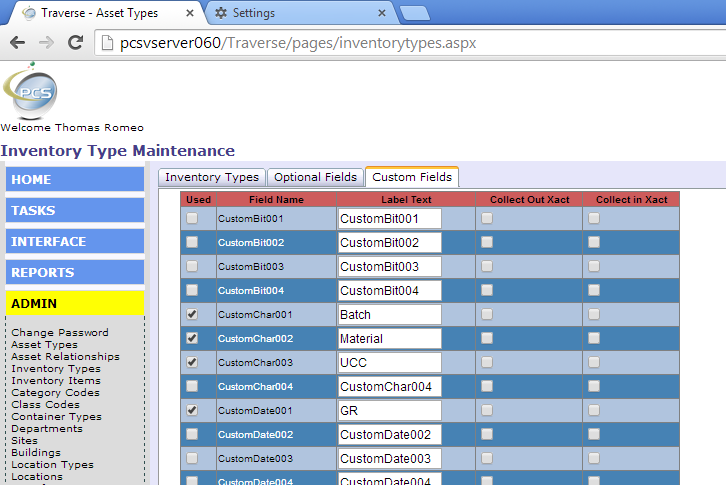 Traverse is ideal for a file tracking system.  Set up gussets (pendelex folders) to contain files.