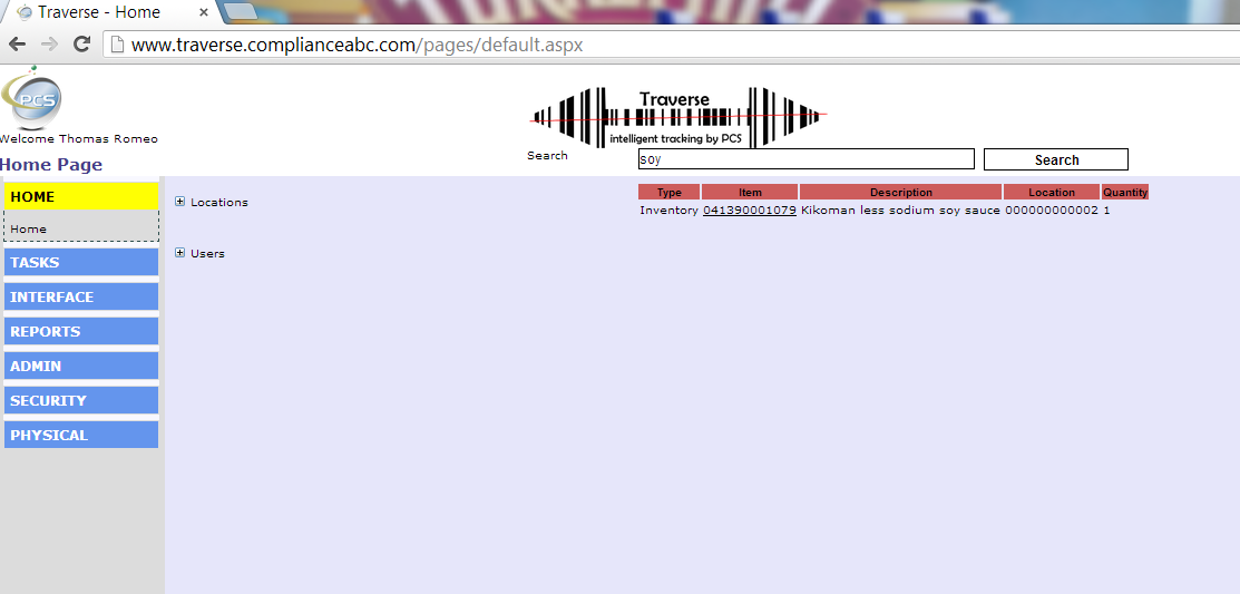 Traverse has an intuitive interface.  If you can barcode it, Traverse can track it.